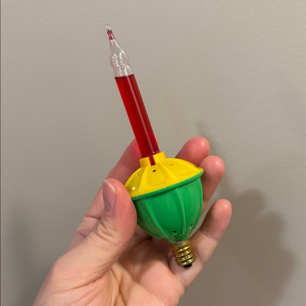 Vintage Christmas Bubble Light E12 Candelabra Base Replacement Bulb Lamp